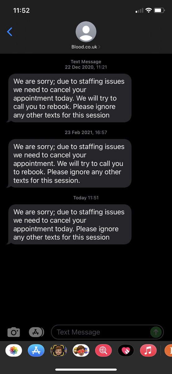 A_opie's tweet photo. This is just the last three sessions, I haven’t been able to actually donate for over 2 years now. When will this change @GiveBloodNHS ? https://t.co/mhlLjsGabq