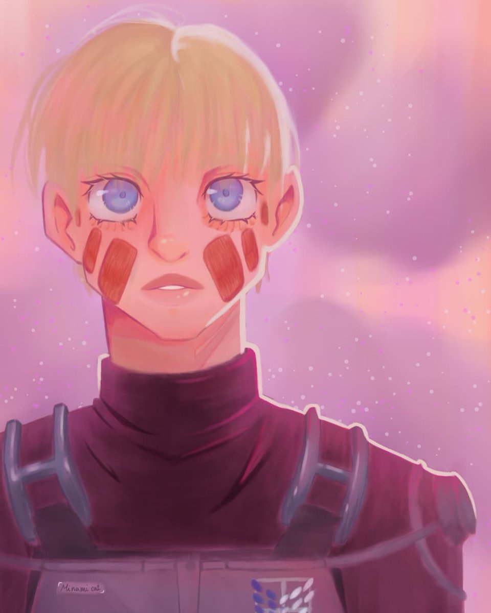 Minamicat_nya's tweet photo. Mi personaje preferido de Shingeki no Kyojin, Armin Alert ❤️. ¿Cuál es el vuestro? 
#ShingekiNoKyojin #ArminArlert #anime #art #arte #Wacom #CLIPSTUDIOPAINT #dibujodigital @SArtists_ https://t.co/8VRmqyoVa4