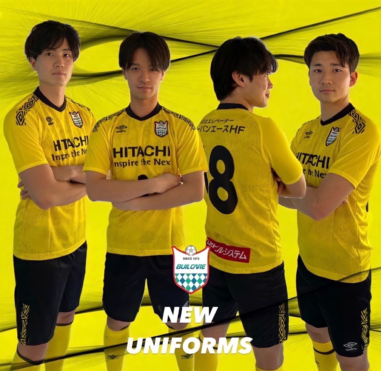 サッカーユニフォーム HITACHI 新品 日立ビルシステムサッカー部 on X