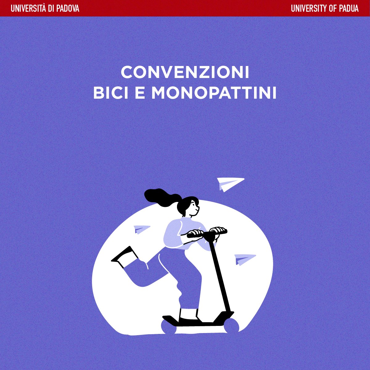 UniPadova's tweet photo. 🚲 Nuove convenzioni per muoversi a Padova!

Studentesse, studenti e personale #Unipd possono sfruttare queste offerte su bici e monopattini in sharing per facilitare i propri spostamenti in città. #BITMobility @Dott_italia_ #Goodbike

Scopri di più > https://t.co/1bi6IvwX6e https://t.co/NRY1a2sW5b