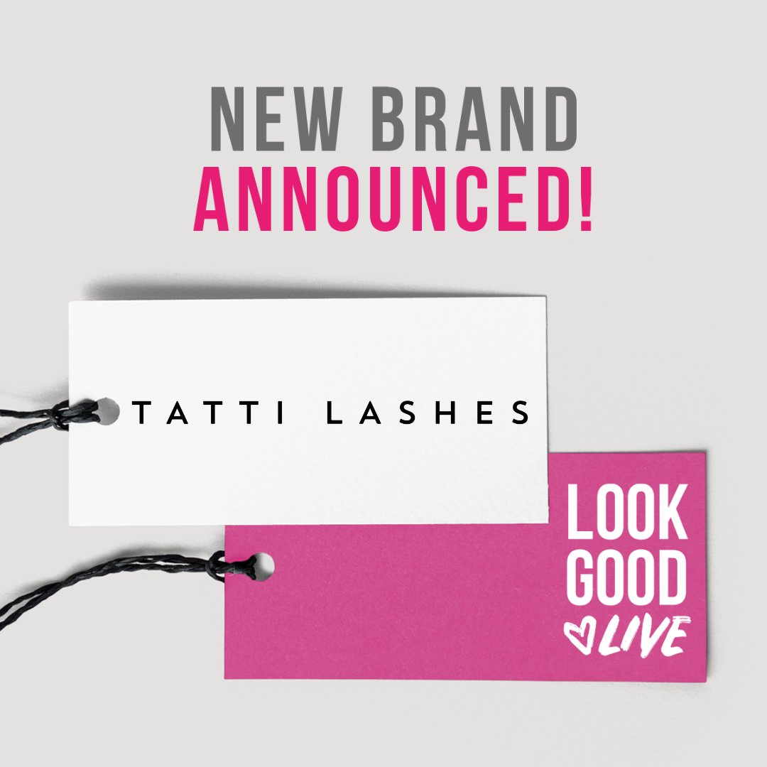LookGoodLiveUK's tweet photo. We're very excited to announce that Tatti Lashes will be at Look Good Live! Make sure you book yourself and your friends tickets to Look Good Live to meet the team and get your hands on their amazing lashes! https://t.co/yYdDTL1jcO