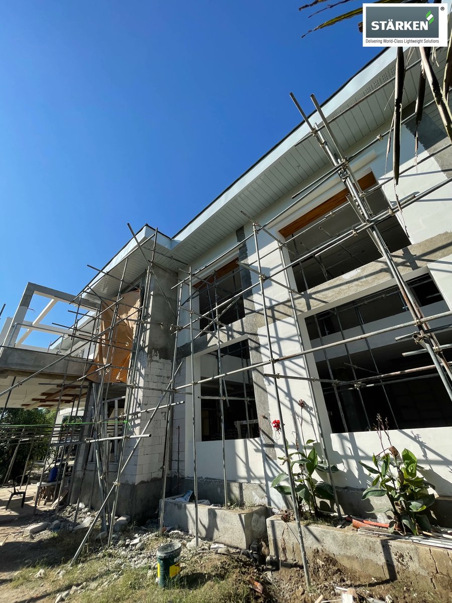 starken_ph's tweet photo. A 2-storey residential using 4” and 6” STÄRKEN AAC blocks in the heart of Dagupan. Lighter, stronger, faster, safer, and “greener”... that’s STÄRKEN!

#dagupan #pangasinan #aacblocks #construction #philippines https://t.co/X4c3ggUA6A