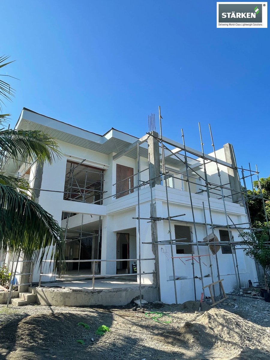 starken_ph's tweet photo. A 2-storey residential using 4” and 6” STÄRKEN AAC blocks in the heart of Dagupan. Lighter, stronger, faster, safer, and “greener”... that’s STÄRKEN!

#dagupan #pangasinan #aacblocks #construction #philippines https://t.co/X4c3ggUA6A