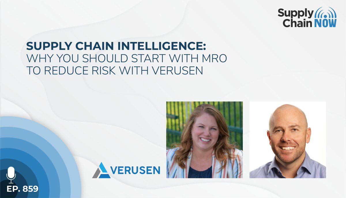 Kevin_Jackson's tweet photo. Tune in to hear @Verusen_AI's @HeavensvilleRed and Aaron Meredith discuss the need to balance supply chain cost and risk, big opportunities in #MRO, solving problems faster with #AI and more.
https://t.co/1N1H6R3ckv
#MRO #risk #datacleanse #supplychaintech #ERP https://t.co/HNOrE40uso