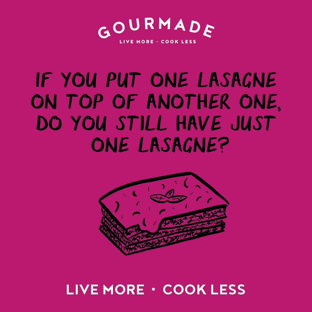 GourmadeFoods's tweet photo. Try it yourself! Order one of our delicious beef lasagnes online. Don't like stacking food? Not a problem, we have lots more delicious freshly frozen meals to choose from.

Order online at https://t.co/LVNFVxIhzo

#livemore #lasagne #readymeals https://t.co/RBPnQEOkMl