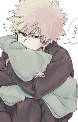 "Why're you mad?" you asked Katsuki as he glared at you, "because..." he simply mumbled back his reply