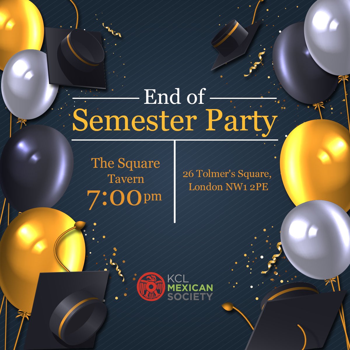 KCLMexicanSoc's tweet photo. ¡Nos vemos alrato! Acabando nos pasaremos al Mestizo Downstairs https://t.co/u1FKO3Dm3Q
