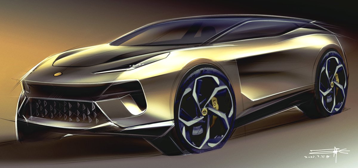 ロータス　ＥＬＥＴＲＥ
フロントの立体構成面白いね