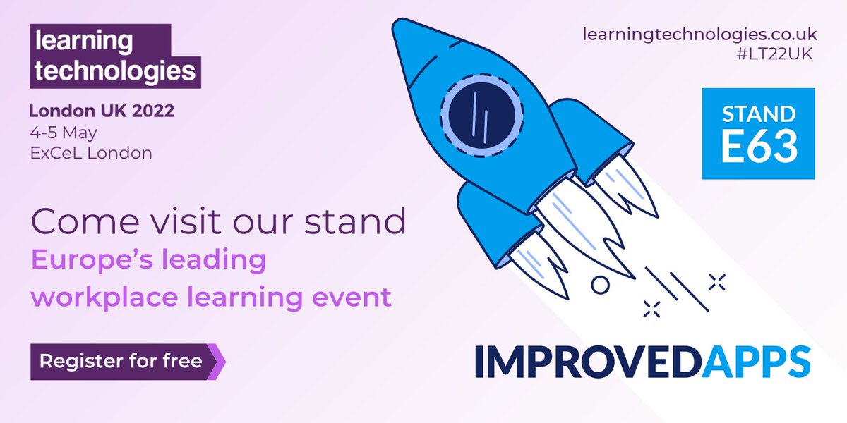We are so excited to be taking part in our first in-person event for the past two years!

Get your free visitor pass here: lnkd.in/g37s5ex and come and visit us on Stand E63. We look forward to seeing you there.

#learningtechnologies #salesforcepartner #training