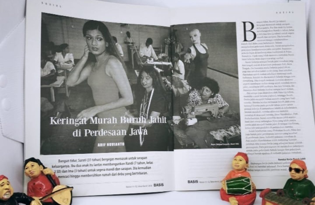 Tentang buruh perempuan rumahan yg menjahit busana muslim, penelitian saya menunjukkan bhwa mereka dibayar 5.500 rupiah untuk 12 pakaian yg dijahit (pakaian sudah dipotong). Per 8 jam pekerja terampil hnya mampu menyelesaikan 4 lusin, diupah 22.000

👇🏾👇🏼👇
researchgate.net/publication/35…