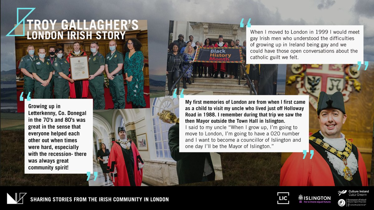 Our final story with <a href="/IslingtonBC/">Islington Council</a> is no other than <a href="/IslingtonMayor/">Islington Mayor</a> Troy Gallagher. Troy tells us his honest story of coming from Letterkenny to becoming the first Irish born mayor of Islington. You can read his story here: ow.ly/BNJL50IwYUa