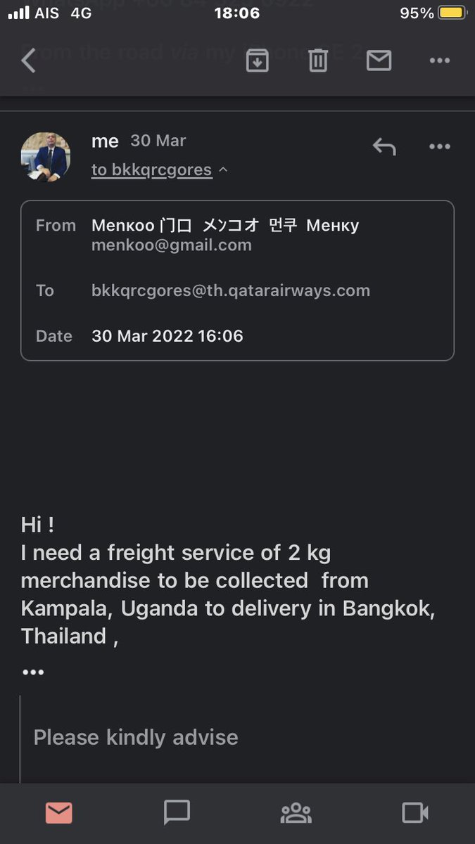 Menkoo's tweet photo. @qatarairways All your Bangkok numbers are wrong ! My e mail to them now hrs still non replied https://t.co/tcc77WobzR