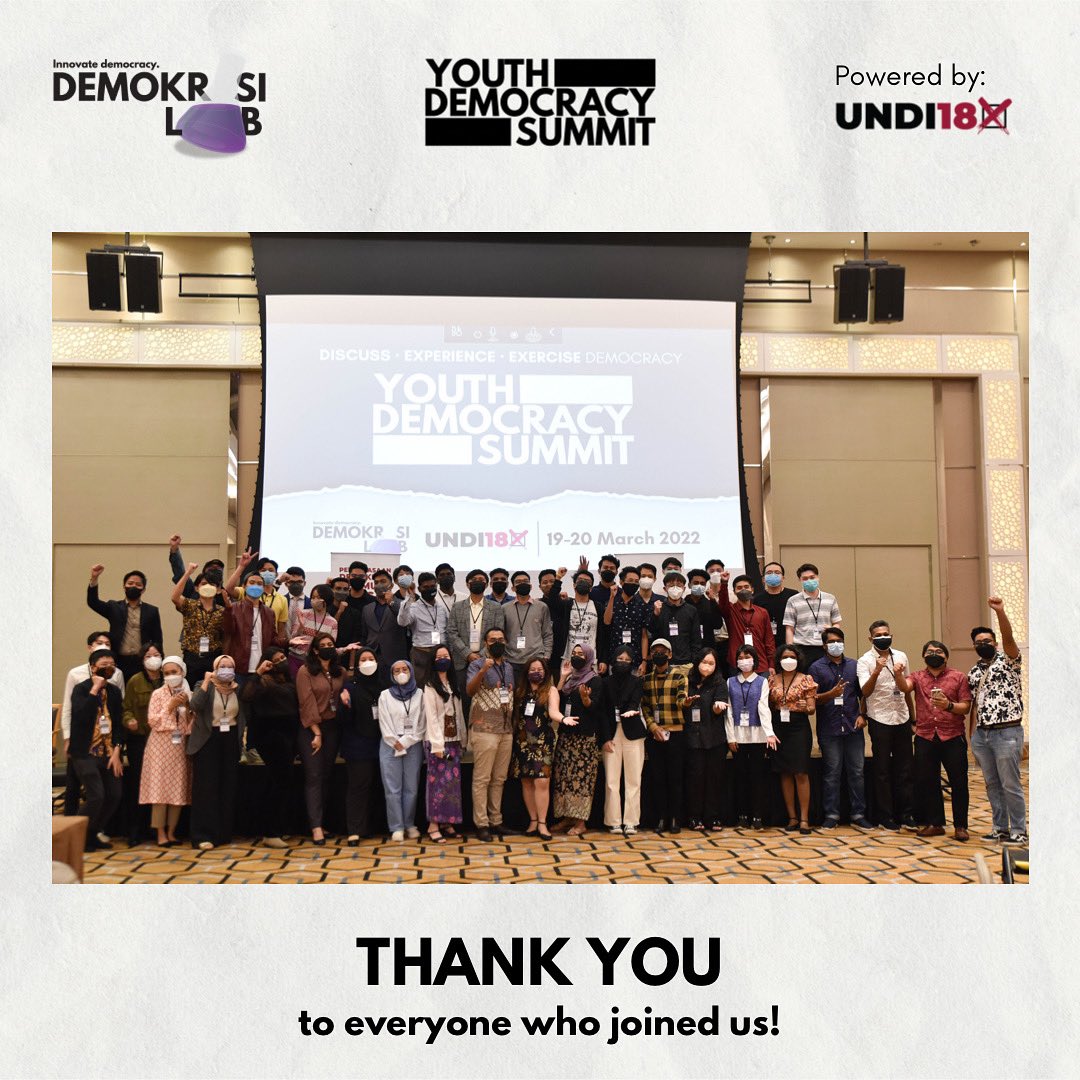 demokrasilab's tweet photo. ❗️Youth Democracy Summit Throwback❗️

It's a wrap for the Youth Democracy Summit! We carried out a panel session, two experiential simulations and Demokrasi Lab's Dragon's Den and Finale throughout the two-day programme. 

Thank you so much to everyone who joined us in the event! https://t.co/AZRfP1G6s1