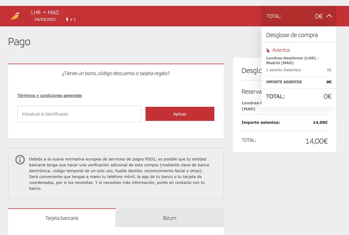 dtapiador's tweet photo. Solo en @Iberia 
Una y otra vez problemas utilizando su sitio web para check-in, compras, canjeo de puntos, lo que sea.. siempre errores en sus sistemas y pérdida de tiempo https://t.co/0NzSmKLFrI