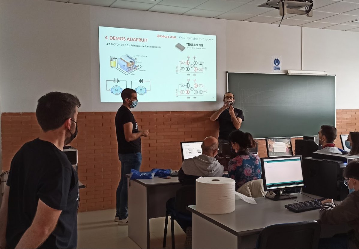 ETSII_Bejar's tweet image. El @fablabusalbejar expone algunos de los proyectos que han realizado en el #ArduinoWeek en Extremadura con @LabMerida, @XtreneMakerLab, @smartopenlab, @FablabBadajoz, @CircularFab. Algunos proyectos del #TCUE de @fgusal
Great day and excellent work! We will see you soon!