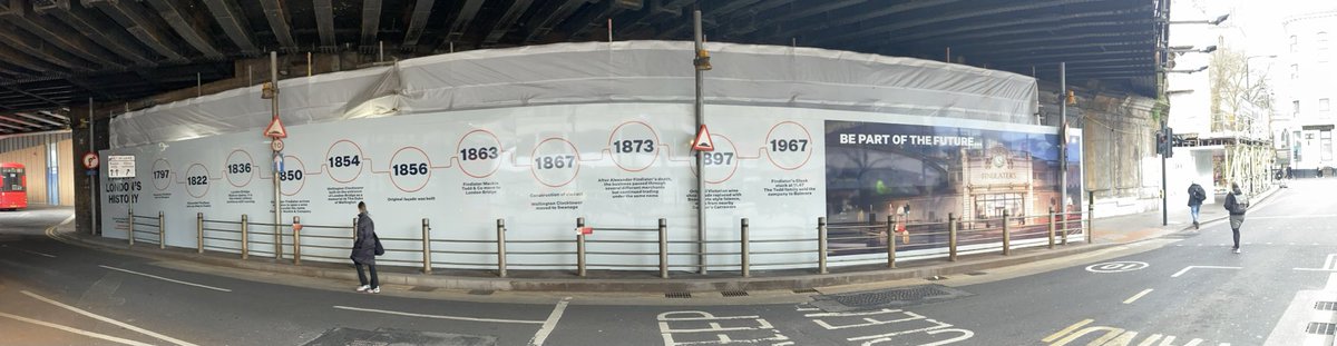 jackskillen's tweet image. Thanks ⁦@thearchcompany⁩ for sharing the fascinating and boozy history of Findlaters corner. And looking forward to a new gateway feature for #LondonBridge and Southwark, and a centrepiece of the #LowLine. And a functioning clock. And more booze?