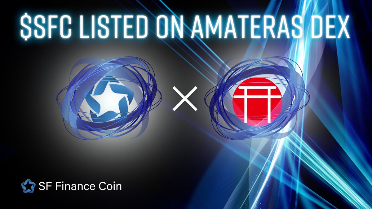 Today $SFC will be listed on AMATERAS DEX⛩
We are preparing for our official launch🕶
Please stay tuned for further developments!!