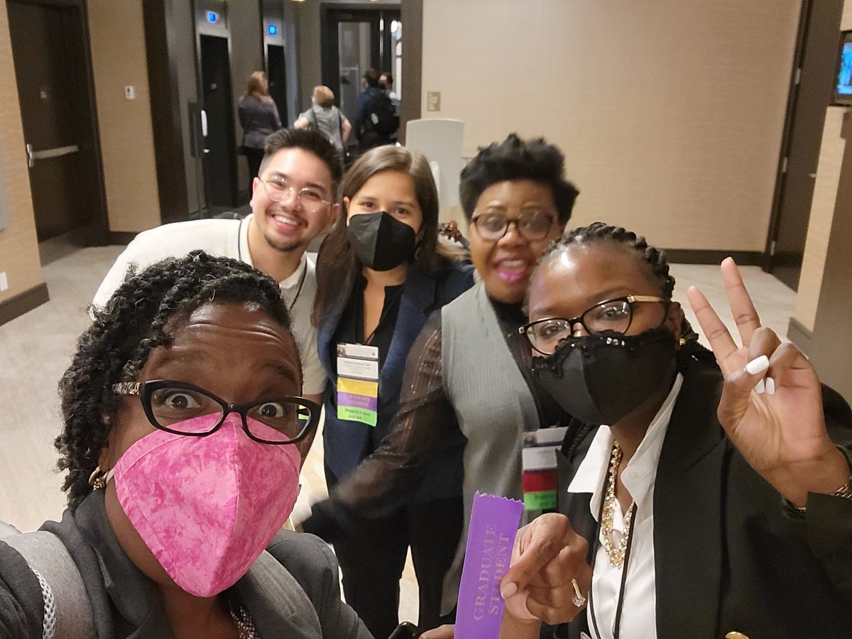 vwarren04's tweet photo. #NARST2022 Day 3🇨🇦 Checked out @WestEd &amp; Kevin Cherbow paper📝 presentation; Caught passionate rebuttals🗣 of @BethShort_ on #GlobalDiscourse; prepared to return to @VisitUSA_ @CovidTesting; &amp; officially removed the #GradStudent badging from my name tag🤗 #SciLeaders @NARSTorg https://t.co/LBQGC51Lws