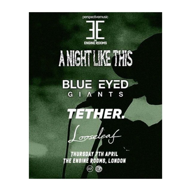 LONDON! 🖤

We’ll be returning to The Engine Rooms, Bow in 7 days time to begin our co-headline run with <a href="/blueeyedgiants_/">Blue Eyed Giants</a> 🖤

The line up also includes the brilliant <a href="/tetherldn/">T E T H E R.</a> and <a href="/looseleafuk/">Looseleaf</a> 

TICKETS:
fatsoma.com/e/wg0botev/a-n…

🌙 

📸 - <a href="/bethanmillerco/">Beth</a>