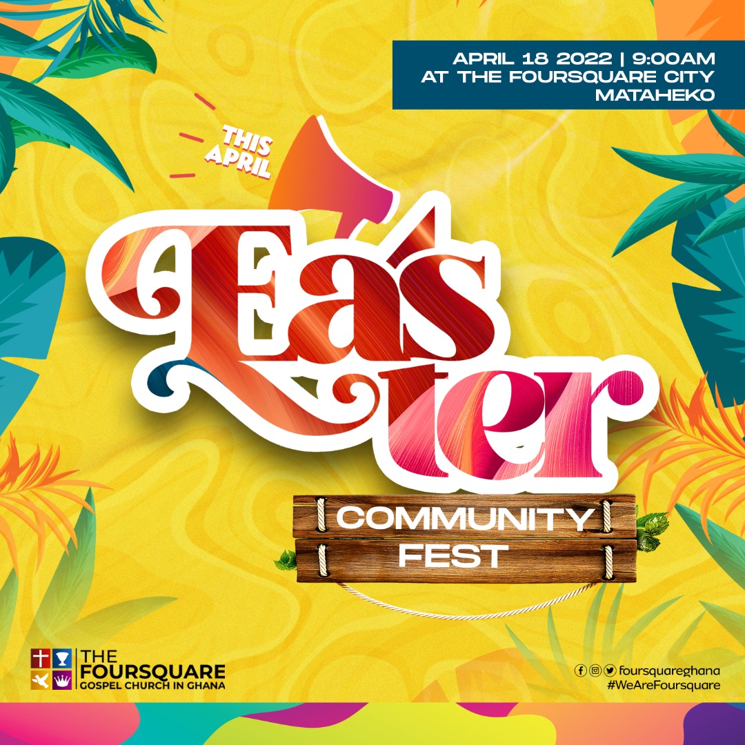 FoursquareGhana's tweet photo. Foursquare something big is coming on the 18th of April, 2022π₯π₯π₯.
It's the Easter Community Festπ₯³π₯³π₯³ππΎππΎπ₯π₯π₯π₯!!!!
Save the Date!!! You can't be left out of this wonderful experience.
#AprilActivities
#EasterMonday
#WeAreFoursquare https://t.co/vNWkdjRvC7