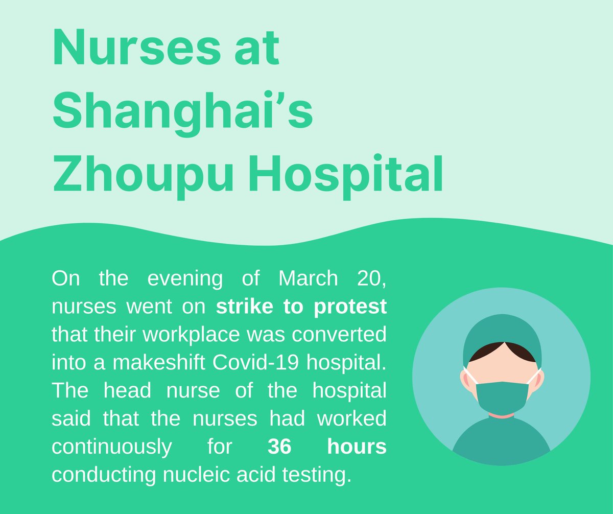 chinalabour's tweet photo. #WeeklyCLBHighlight: Medical staff in China are exhausted and dying from overwork

This month, as the #Omicron variant sweeps across China, medical staff around the country have been working #overtime, leading in some cases to death from #exhaustion. https://t.co/NWw9Ihyl8P