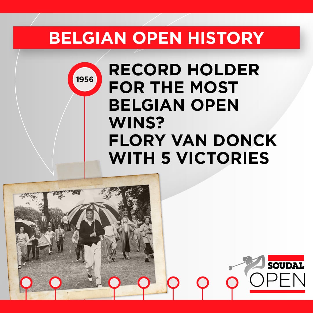 SoudalOpen's tweet photo. ⛳ Record holder for the most Belgian Open wins ? Flory van Donck with 5️⃣ victories 🥇 Who do you think will win this year ? 🏆
#TBT #SoudalOpen #BEGolf https://t.co/4aHWKlwcNp