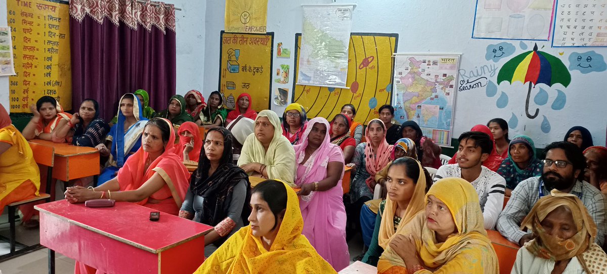 AtalMeerut's tweet photo. दिनांक 31 मार्च 2022 को अटल भूजल योजनांतर्गत ब्लाक रजपुरा के छिलोरा और ज्ञानपुर ग्राम पंचायत में ग्राम पंचायत स्तरीय एक दिवसीय कार्यशाला का आयोजन किया गया।कार्यशाला में समूह की सदस्या, आंगनबाड़ी कार्यकत्री व प्रधान सहित जल समिति के कुल 60 लोग शामिल हुए| https://t.co/8sUbZCP1zE