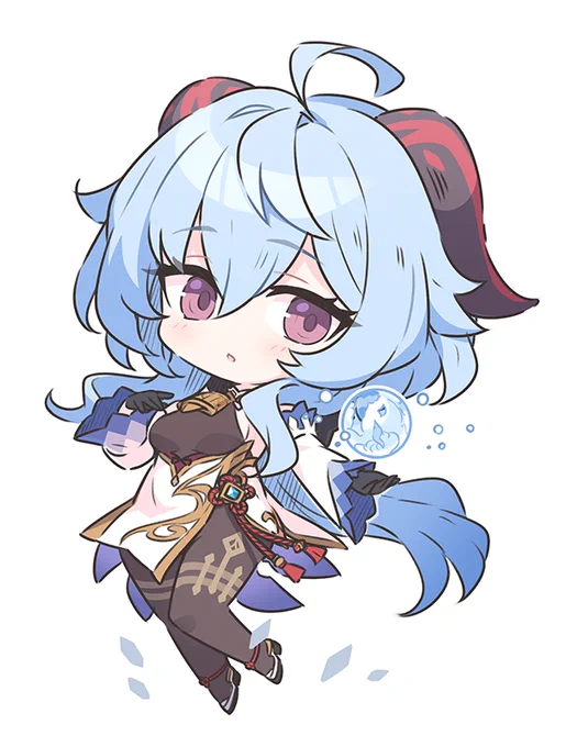 #今月描いた絵を晒そう 
原神からこの二人でした😊 