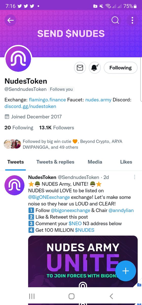 HottieBabeGem's tweet photo. They followback me. Thank you @SendnudesToken 😘🥰 https://t.co/gbmiLa8lk1