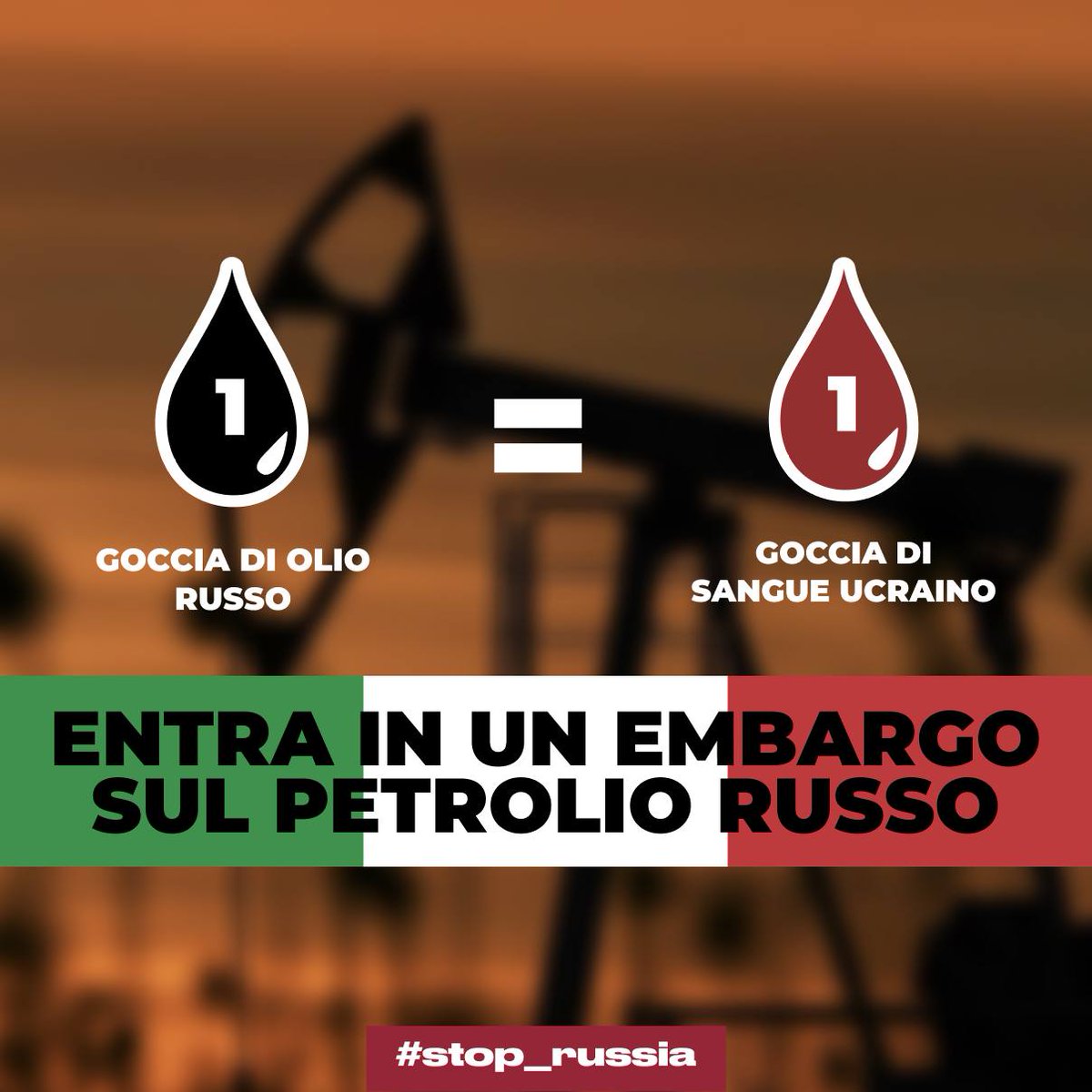 CyberSun2022's tweet photo. @guerini_lorenzo Smettila di sostenere la guerra in Ucraina!  La guerra russo-ucraina è un genocidio.  La battaglia viene pagata utilizzando i soldi guadagnati dai guadagni del petrolio.  Il petrolio russo non dovrebbe essere acquistato.  #EmbargorussoOlio https://t.co/AJkYW1vxy6