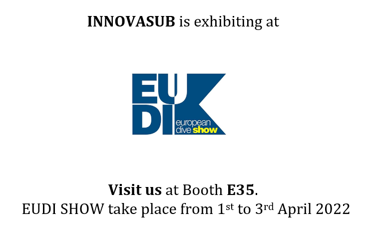 INNOVASUB is exhibiting at the EUDI SHOW 2022. Visit us at Booth E35. EUDI SHOW take place from 1st to 3rd April 2022