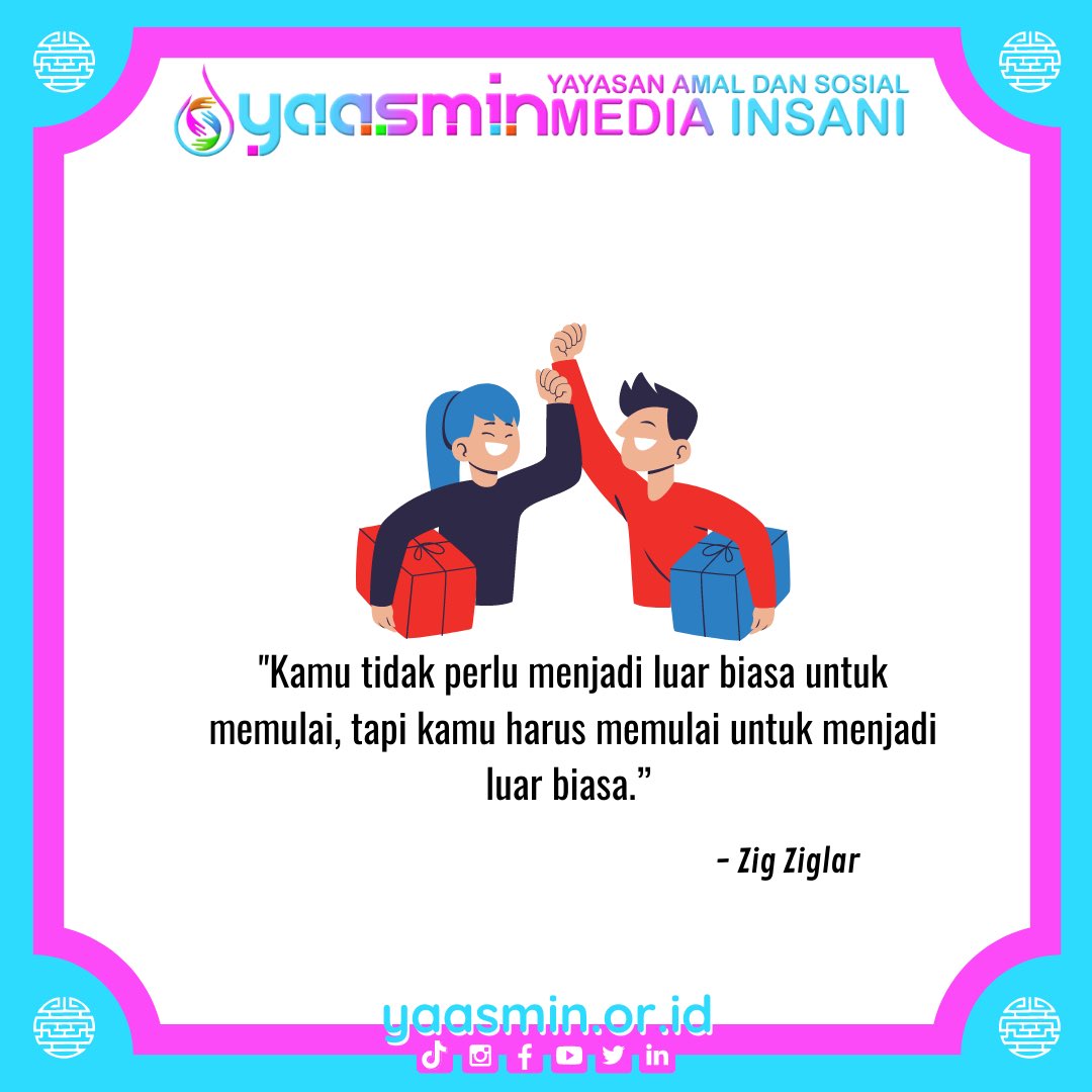 ptsultancom's tweet photo. Hai #sobatYaasmin🥰
Waktunya Reminder of the Day🥳

Tetap semangat ya! Jangan lupa like, komentar dan share postingan ini ya🤗 
#yaasmin #selfconfidence #motivasihidup https://t.co/tIV8HGICmp