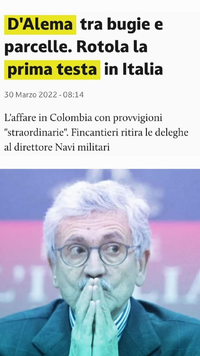 ManfrediPotenti's tweet photo. 🔴I #MAGNATI SONO SOLO RUSSI... I #MAGNONI, INVECE, SOLO ITALIANI !!
Fosse stato leghista avremmo assistito al processo del secolo...
"..poi arrivano #DAlema e alcuni suoi uomini di fiducia
L' affare del resto è cospicuo.
Si parla navi e aerei militari per complessivi - (1/2) https://t.co/zlyKR0syOA