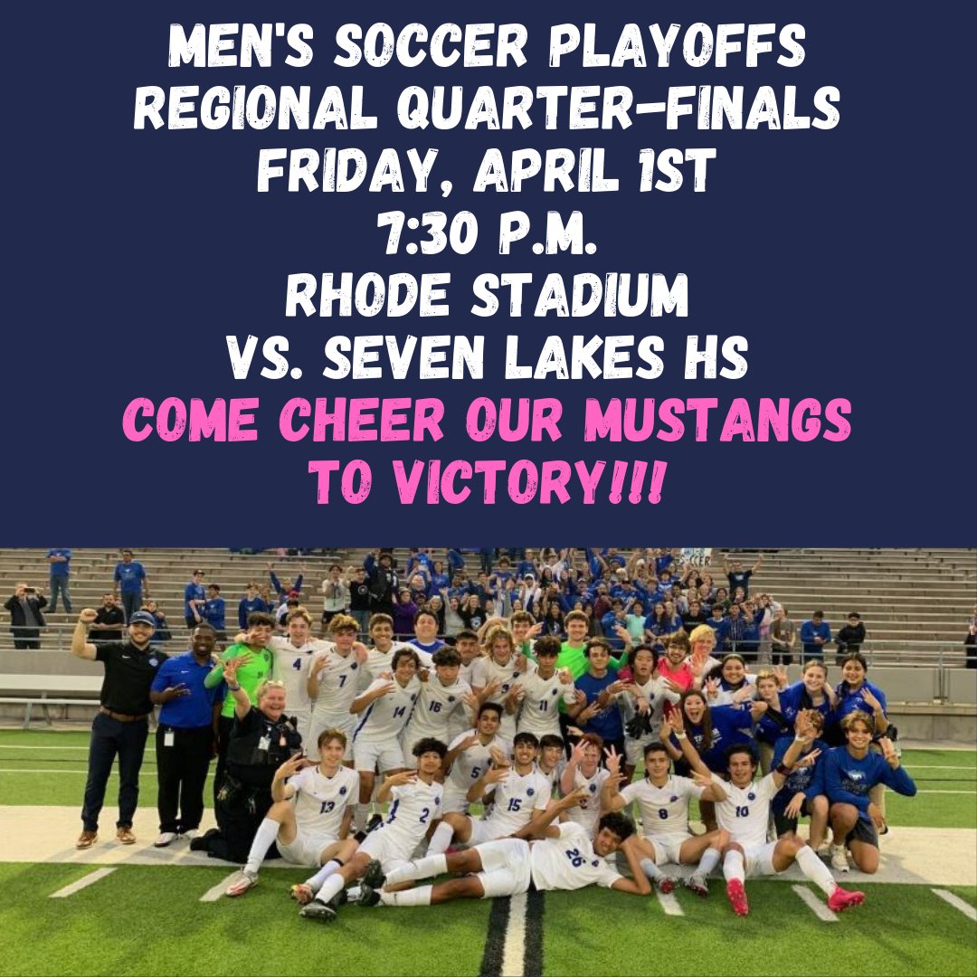 taylor_mustangs's tweet photo. ⚽️ TOMORROW... #BETHERE #BELOUD #WEARBLUE @soccer_taylor https://t.co/Z27EDTbPxP