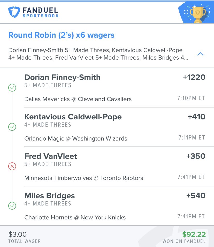 JAHandthePEOPLE's tweet photo. Another huge night in the discord! @ET10_4 was 1 three pointer away from turning $1 into 2.6k! Thank god for RRs! https://t.co/9cSRd23zDz
