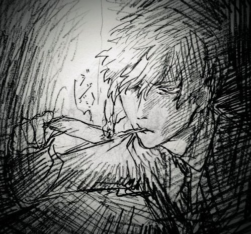 明科、息自体が特殊能力な奴や、煙草の煙を儀式として使う奴大好きで…………だから新キャラのコイツはほんと複合キャラ https://t.co/P5MjPlI8HN 