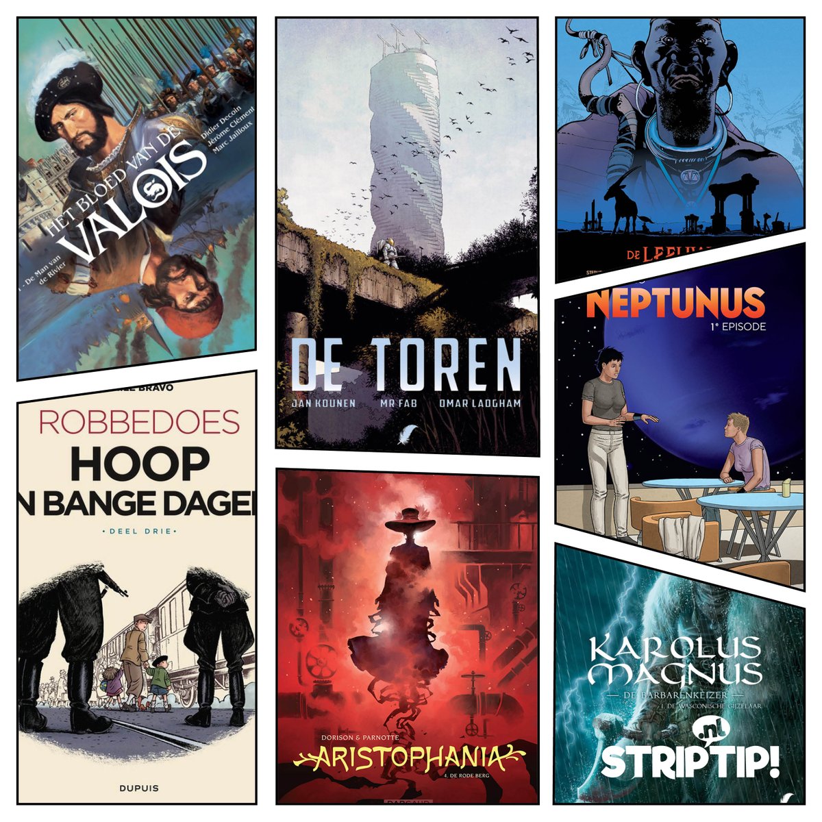 striptip's tweet photo. 🥳#stripspeeddates maart🥳
Wij kropen dicht tegen de centrale verwarming aan met een dikke stapel #strips die de afgelopen tijd verschenen. Lees snel wat wij er van vonden!

https://t.co/mxCSFbBGKa

#recensie #review #graphicnovel #striptip
#kareldegrote #detoren #latour #storm https://t.co/UhFVNKdxib