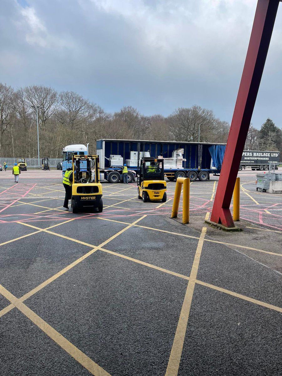 Some of our machine’s arriving at the NEC today for <a href="/machexhibition/">MACH Exhibition</a> let stand build commence 🥳 #mach2022