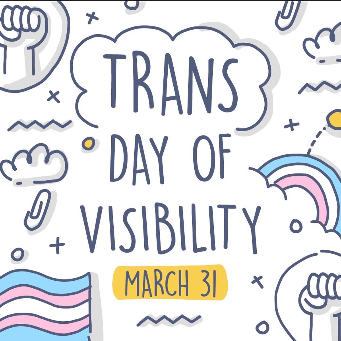 GEC4OU's tweet photo. Today is International Trans Day of Visibility. #TDOV is an annual awareness day celebrating the resilience &amp; accomplishments of transgender and gender nonconforming people worldwide. 

Links in bio 💖🤍💙 

#gender #awareness #humanrights #community https://t.co/TRHIYjNI7f