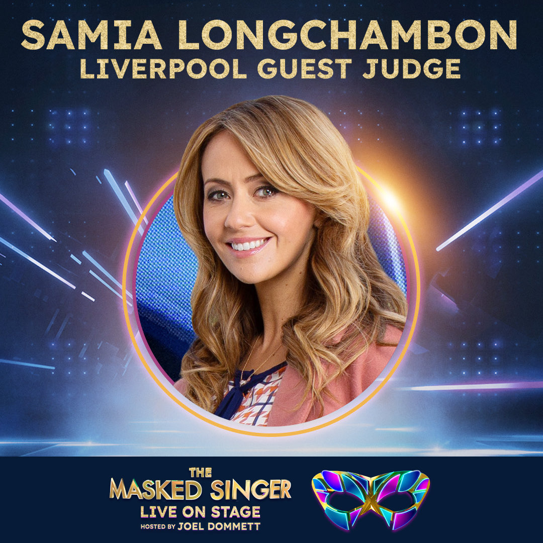 I’m a huge fan of #maskedsingeruk, so I’m delighted to announce I’m going to be the guest judge on <a href="/masksingliveuk/">The Masked Singer Live UK</a> for the opening show at <a href="/mandsbankarena/">M&S Bank Arena Liverpool</a>, this Saturday 🤩 
I can't wait to join <a href="/astonmerrygold/">AM</a> and <a href="/denise_vanouten/">Denise Van Outen ⚡️</a> to try and guess who’s behind the mask 🎭🧡