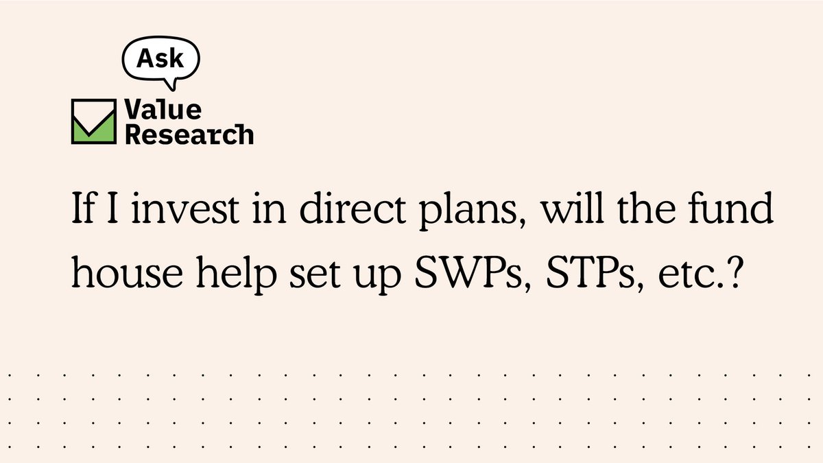 ValueResearch's tweet photo. Watch this video to understand how you can avail all the services from fund houses when you #invest in direct plans of #MutualFunds.
#AskVR
https://t.co/K5tzJ0Qkt5 https://t.co/FsfW3kfWmi