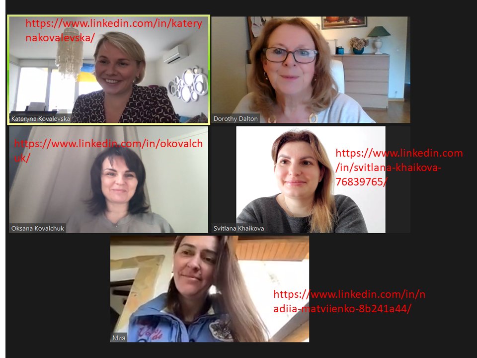DorothyDalton's tweet photo. Ran pilot of mentoring event to be hosted by @3PlusInt  for women refugees fm Ukraine on 14.4 to establish needs.

Humbling experience. This group are top #HR professionals &amp; now refugees in different EU countries. Fluent English. MBAs @INSEAD

Twitter do your stuff! https://t.co/fpr5mE4S8I
