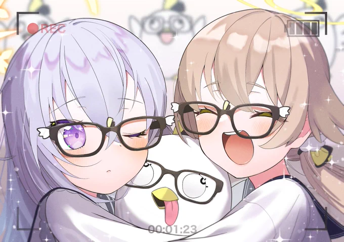 #今月描いた絵を晒そう
眼鏡👓✨たくさん描いてました!! 
