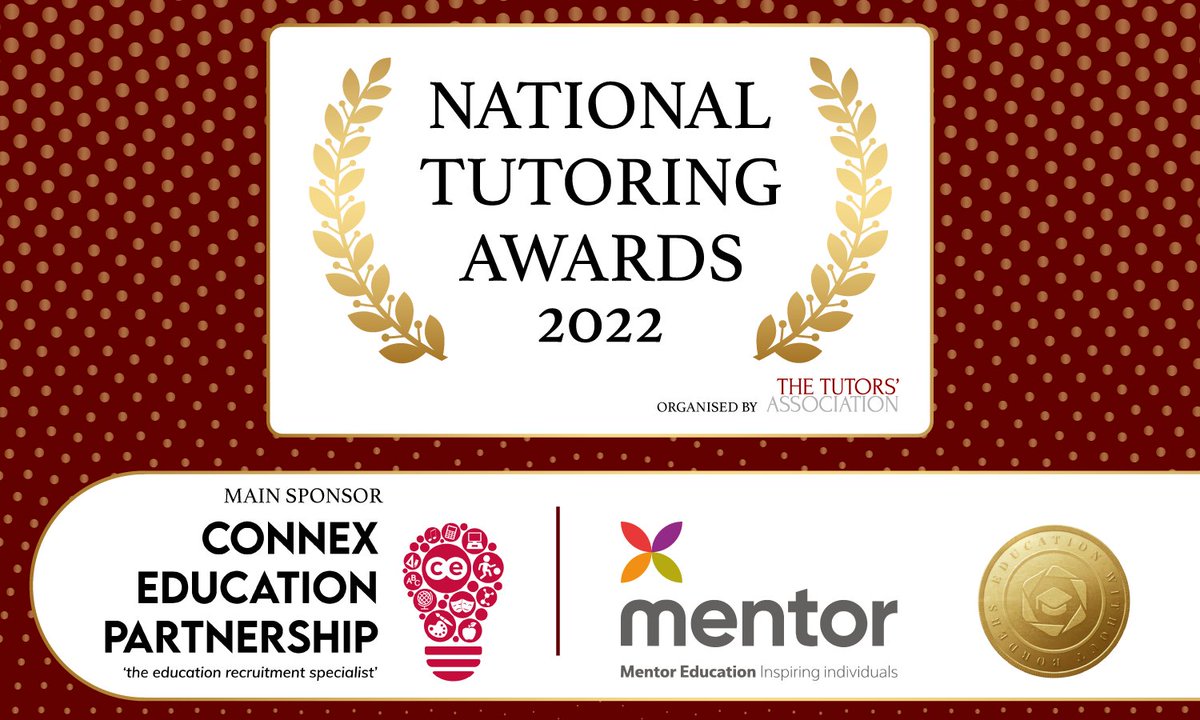 We are so excited to introduce  <a href="/ConnexEducation/">Connex Education Partnership</a>  as the Main Sponsor for the National Tutoring Awards 2022!

The applications deadline has been extended to Thursday 14th April at 23:59 PM. Don't miss out, apply here: bit.ly/3LSDS6L 

#NationalTutoringAwards2022
