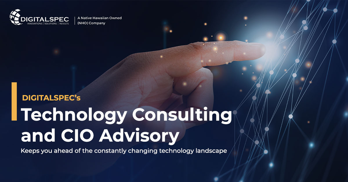 DIGITALSPEC’s Technology Consulting & CIO Advisory 
Keeps you ahead of the constantly changing technology landscape #DIGITALSPEC #TechnologyConsulting #CIOAdvisory #ITarchitecture #InfrastructureOptimization