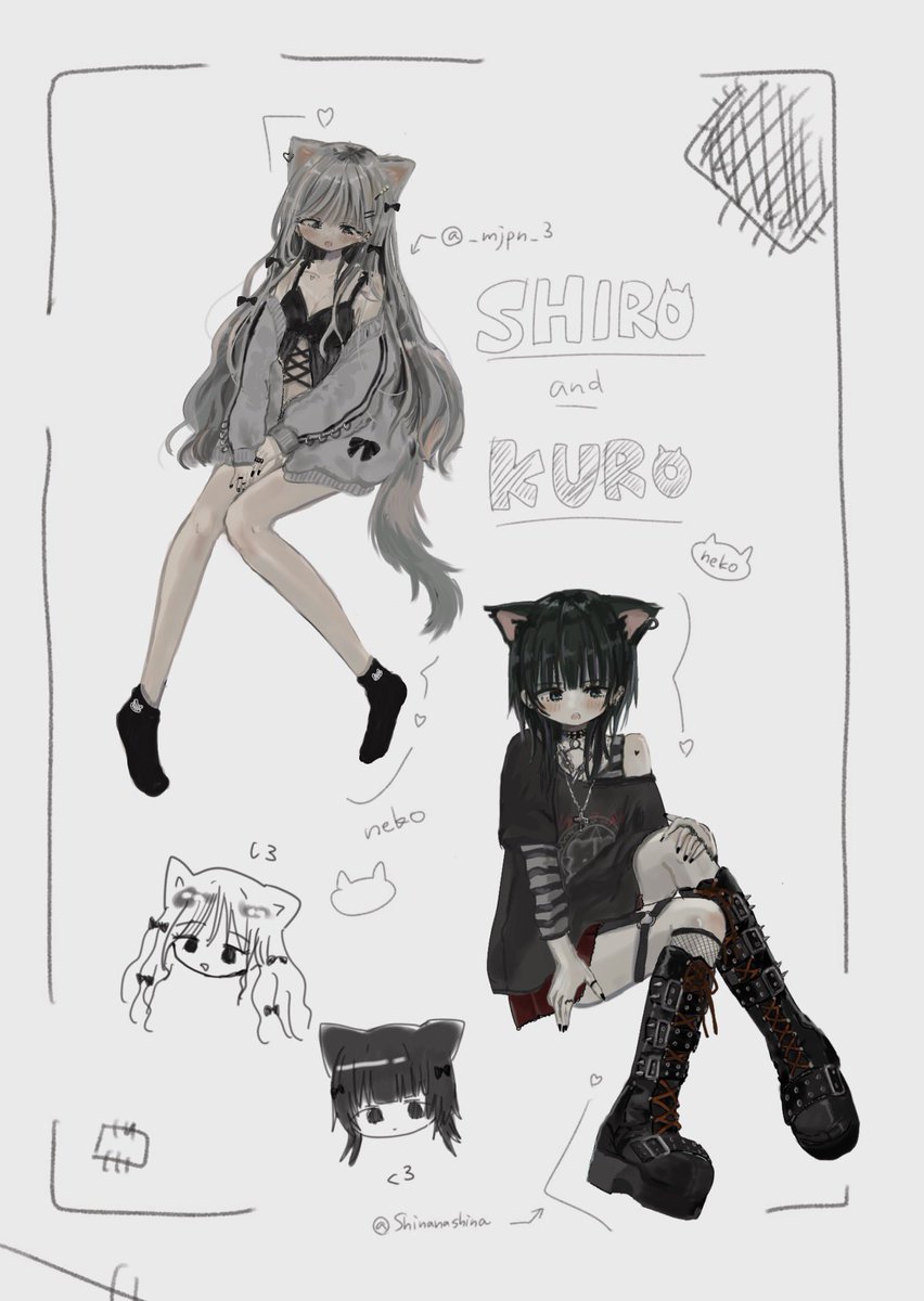 #今月描いた絵を晒そう
年度末で仕事の絵と落書きしか描けなかったけど楽しかった! 