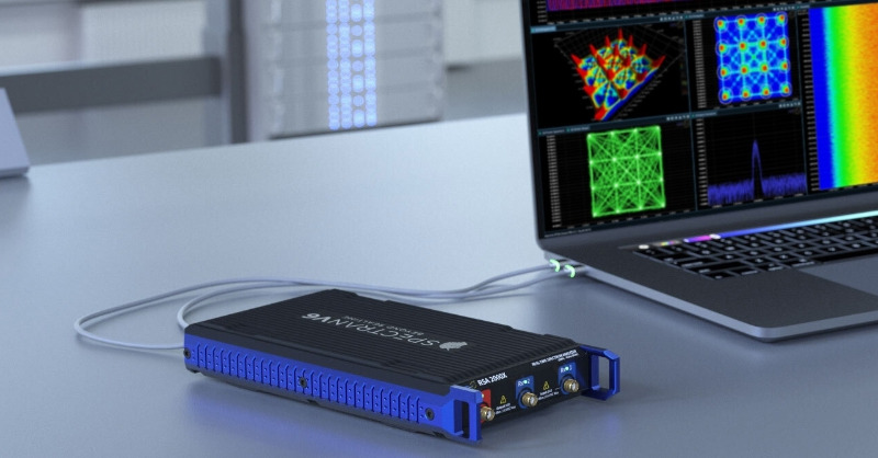 Aaronia_AG's tweet photo. 8GHz USB Real-Time Spectrum Analyzer
245MHz RTBW Rx
245MHz RTBW Tx
-170dBm DANL (4dB NF)
10nS POI
1THz/s sweep speed 
16Bit ADC
Free software
24/7 IQ stream, record &amp; playback via integrated IQ signal generator.
Real BENCHTOP POWER in an USB form factor: