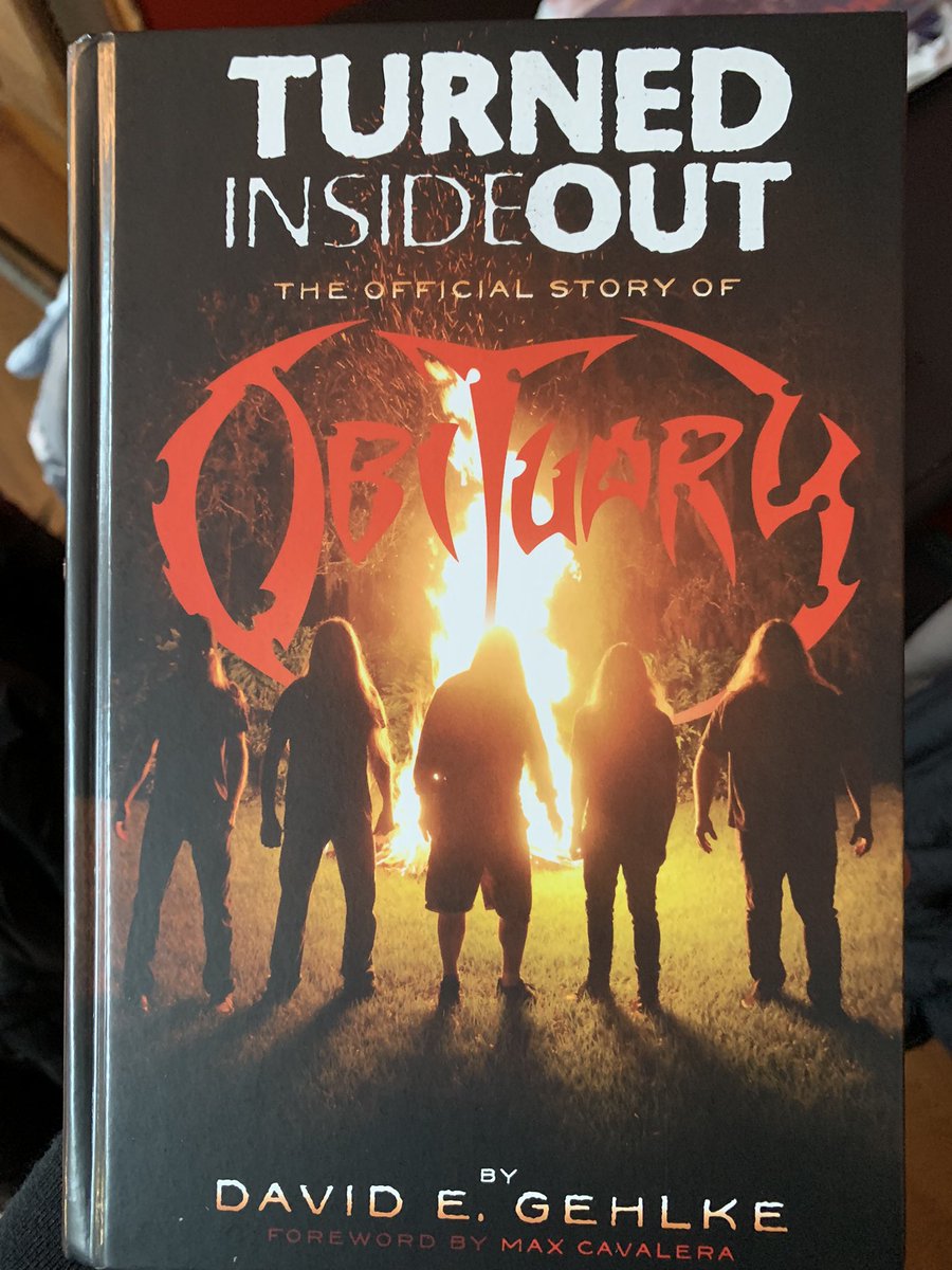theJPDUB's tweet photo. Finally got our @obituarytheband book from @dbmagazine after it was lost in translation! 🤘🏻💀

#deathmetal #turnedinsideout #obituary #metal https://t.co/sUpI86TOp8