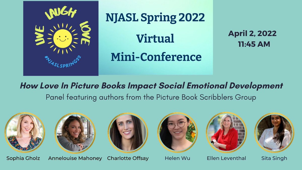 sophiagholz's tweet photo. I’m looking forward to being a part of the @NJASL mini conference this weekend! Join me and the @PBScribblers this Saturday as we discuss #SEL components in our recent releases and ways to use these to kickstart important conversations with young readers. ❤️ #njaslspring22 https://t.co/SZJCzpfjuw