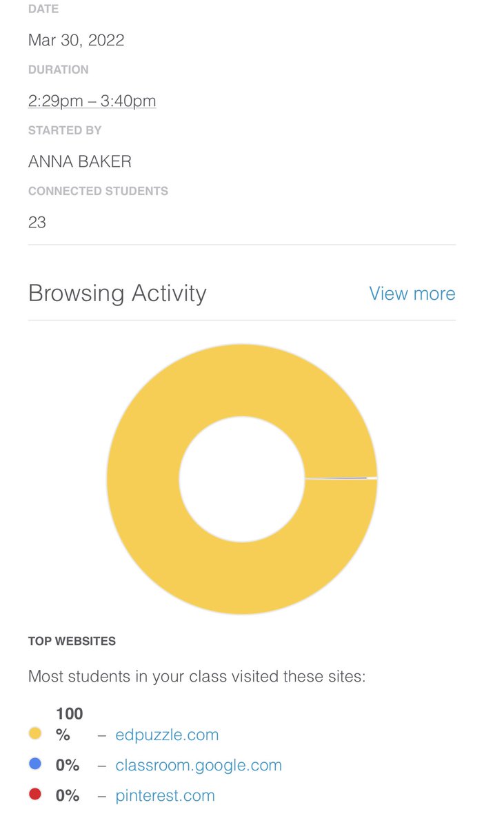 ABakerBio's tweet photo. Tweeting an appreciation shoutout to @LockhartISD for partnering with @goguardian βοΈππΌ Thank you for helping us monitor responsible internet usage during class @edpuzzle #settingexpectationsandmeetingthem #LockedOnExcellence #LISDVIP #LockhartLeading https://t.co/XUrth42JYn